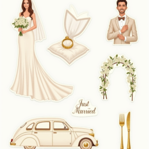 Wedding & Engagement Celebration - Sticker Sheet v8